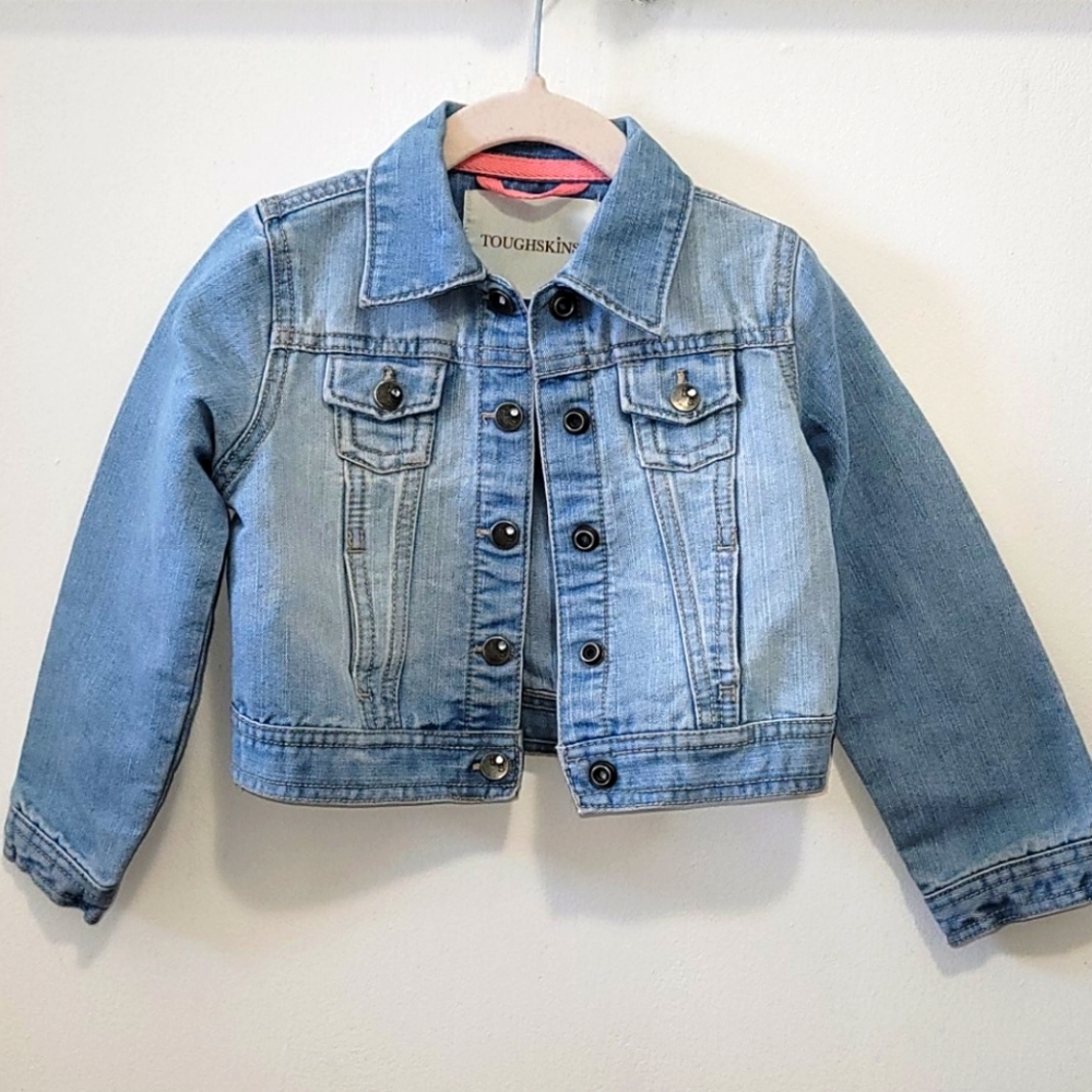 Toughskins Light Blue Demin Jean Jacket, Size 3T